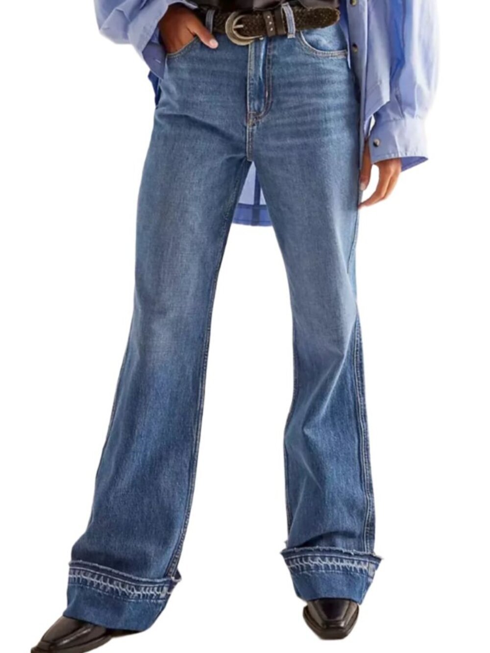 NWT Free People Mid Rise Flare Jeans